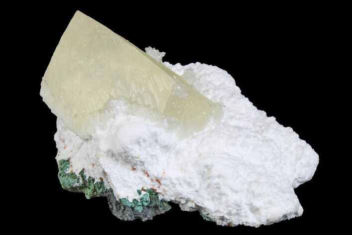 Calcite Crystal on Mordenite - India #168746